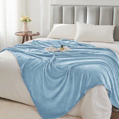 Fleece Blanket Throw Blanket for Couch & Bed, Plush Cozy Fuzzy Blanket, Super Soft & Warm Blankets for Fall and Winter