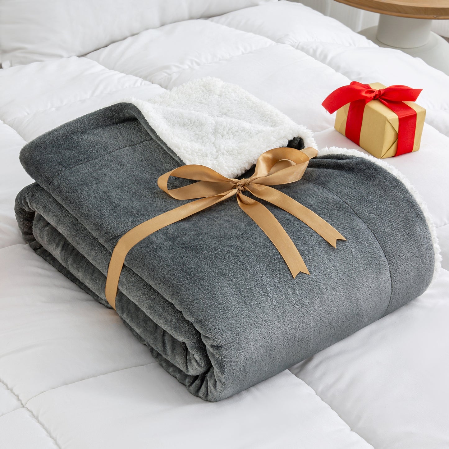 Sherpa Fleece Blanket Throw Blanket for Couch & Bed- 480GSM Thick Warm Winter Blankets, Super Soft & Cozy Fuzzy Blanket