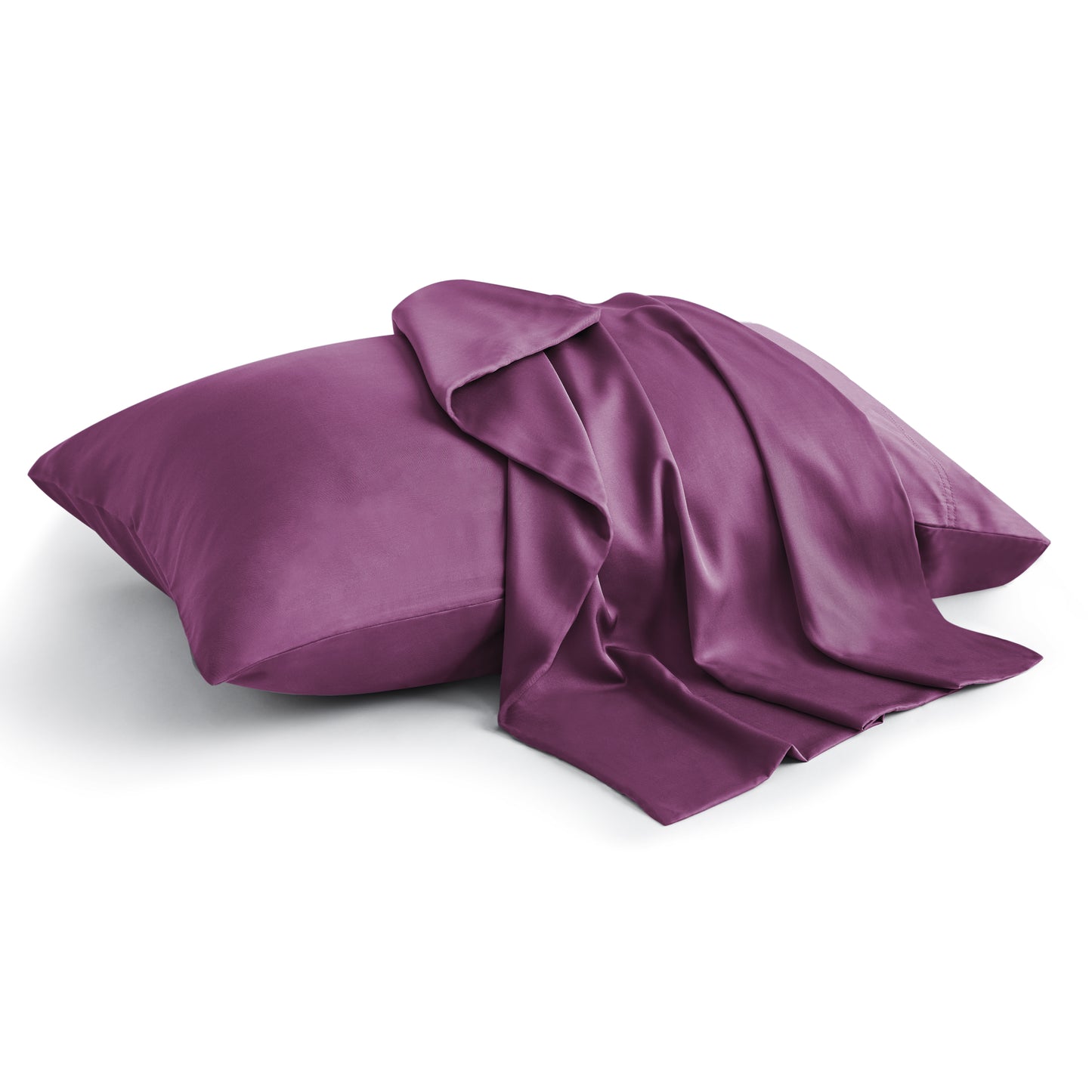Pillow Cases Set of 2 Pack, Rayon Derived from Bamboo, Cooling Pillow Cases for Hot Sleepers & Night Sweats, Breathable and Silky Soft Envelope Pillowcases