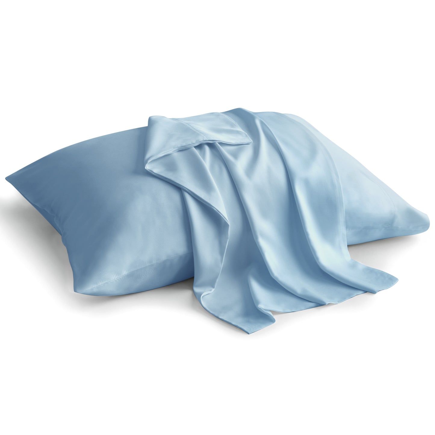 Pillow Cases Set of 2 Pack, Rayon Derived from Bamboo, Cooling Pillow Cases for Hot Sleepers & Night Sweats, Breathable and Silky Soft Envelope Pillowcases
