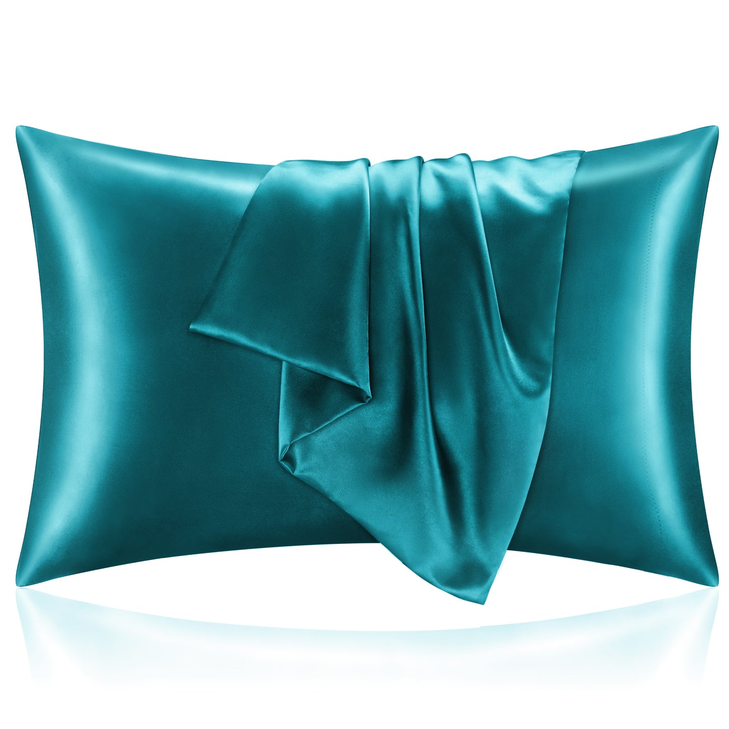 Satin Silk Pillowcase for Hair and Skin, Pillow Cases Set of 2 Pack, Super Soft Silky Pillow Case with Envelope Closure