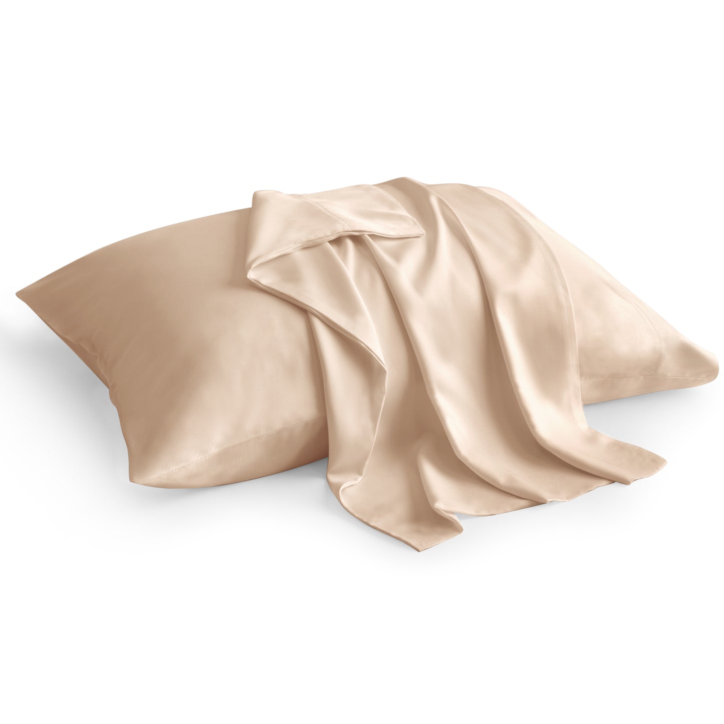 Pillow Cases Set of 2 Pack, Rayon Derived from Bamboo, Cooling Pillow Cases for Hot Sleepers & Night Sweats, Breathable and Silky Soft Envelope Pillowcases