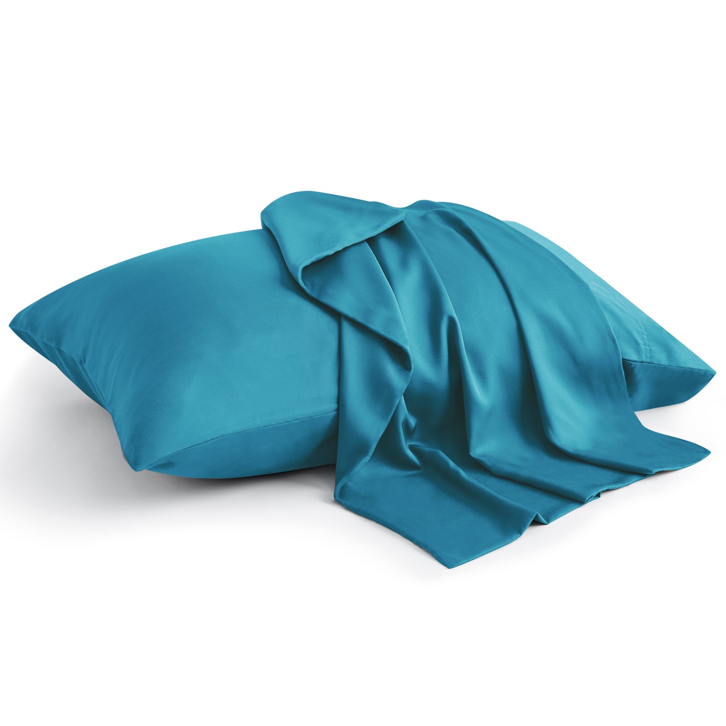 Pillow Cases Set of 2 Pack, Rayon Derived from Bamboo, Cooling Pillow Cases for Hot Sleepers & Night Sweats, Breathable and Silky Soft Envelope Pillowcases