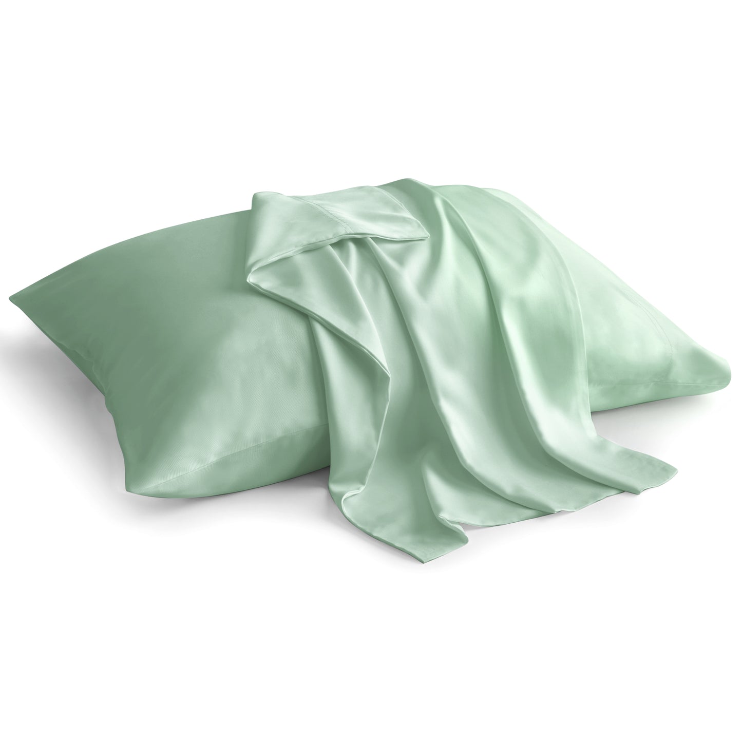 Pillow Cases Set of 2 Pack, Rayon Derived from Bamboo, Cooling Pillow Cases for Hot Sleepers & Night Sweats, Breathable and Silky Soft Envelope Pillowcases