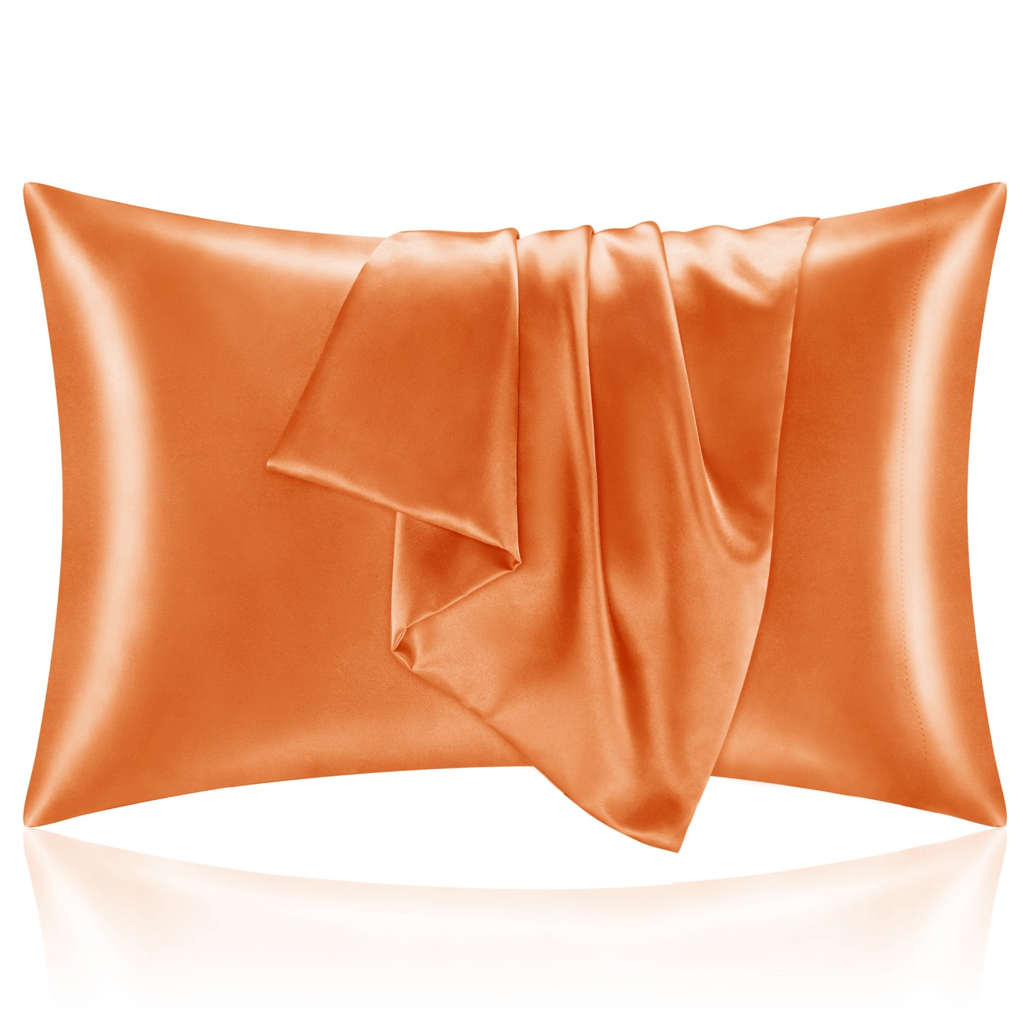 Satin Silk Pillowcase for Hair and Skin, Pillow Cases Set of 2 Pack, Super Soft Silky Pillow Case with Envelope Closure