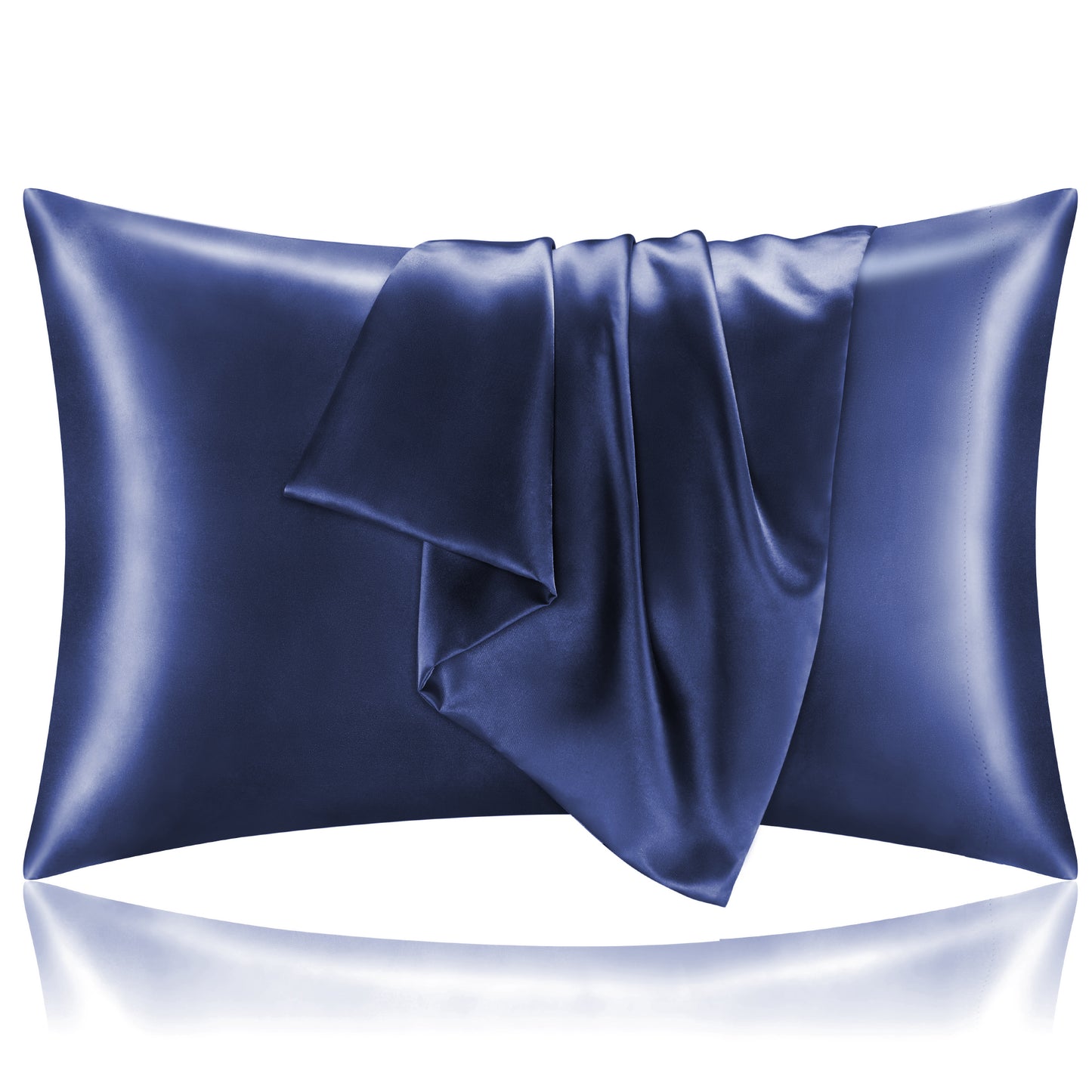 Satin Silk Pillowcase for Hair and Skin, Pillow Cases Set of 2 Pack, Super Soft Silky Pillow Case with Envelope Closure