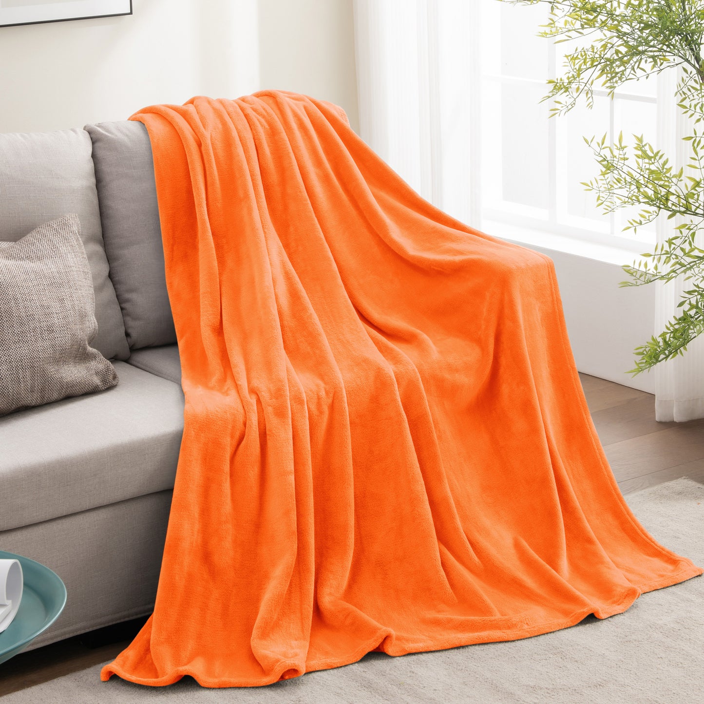 Fleece Blanket Throw Blanket for Couch & Bed, Plush Cozy Fuzzy Blanket, Super Soft & Warm Blankets for Fall and Winter