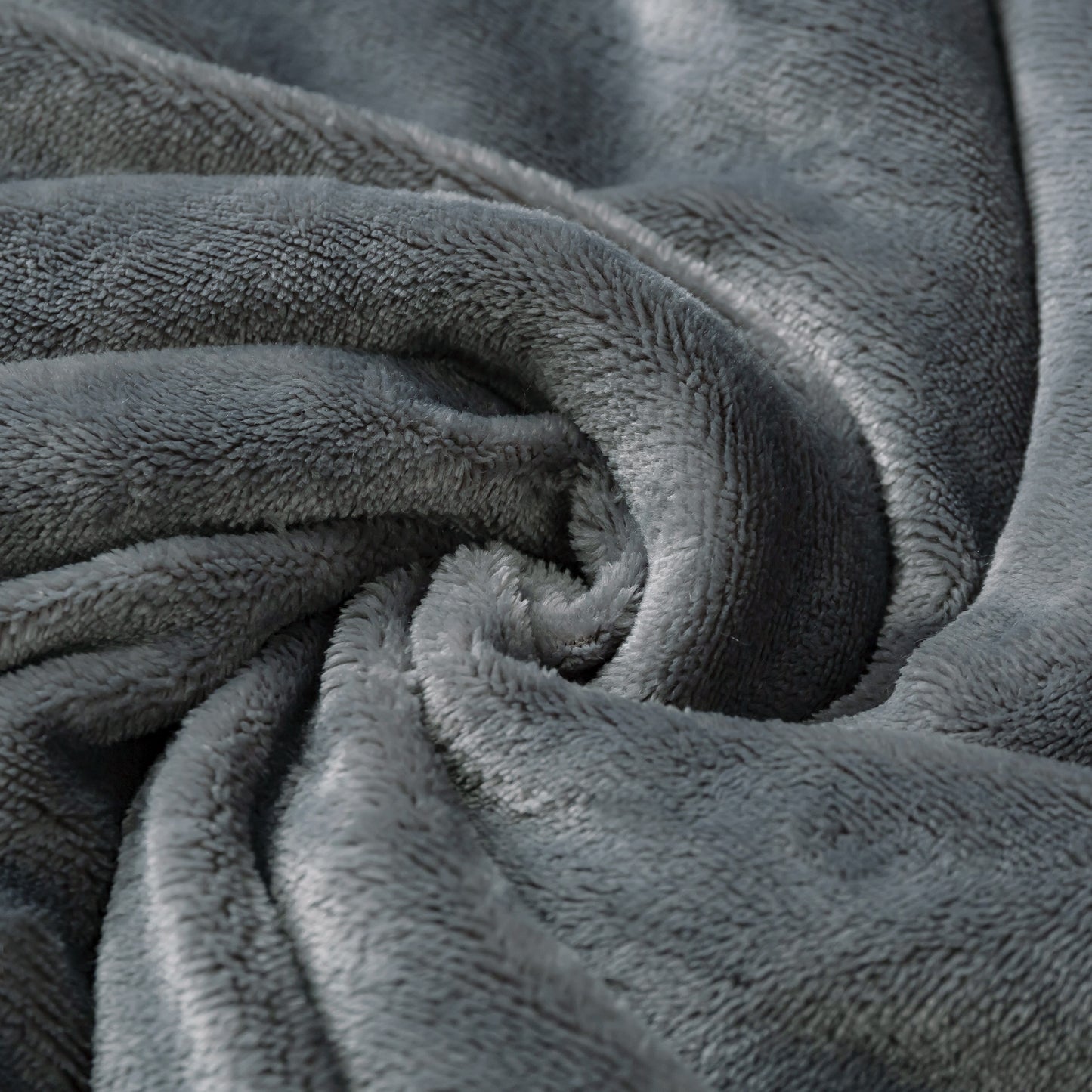 Sherpa Fleece Blankets Queen Size, Grey Thick Warm Blankets for Winter, Super Soft & Cozy Fuzzy Bed Blanket