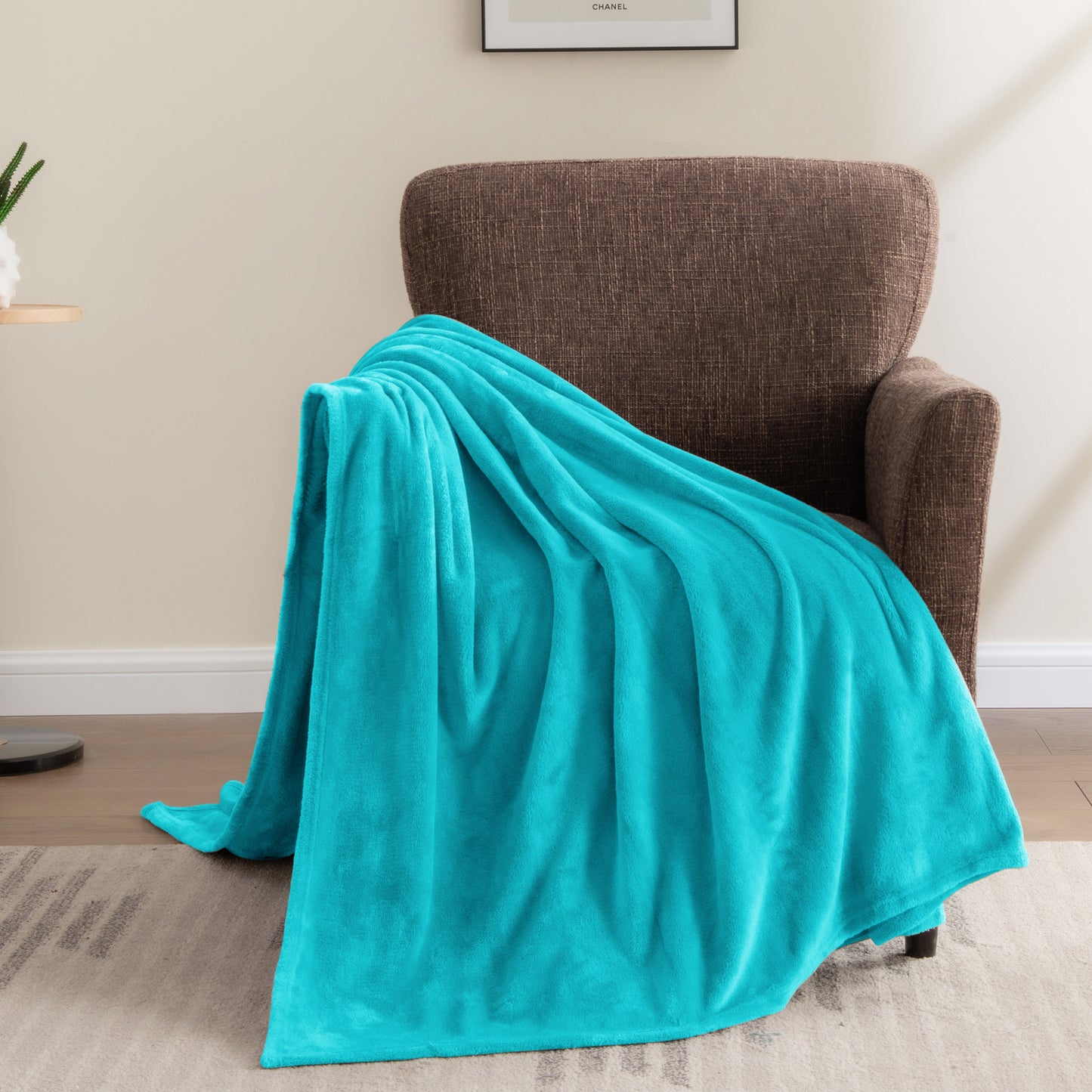 Fleece Blanket Throw Blanket for Couch & Bed, Plush Cozy Fuzzy Blanket, Super Soft & Warm Blankets for Fall and Winter