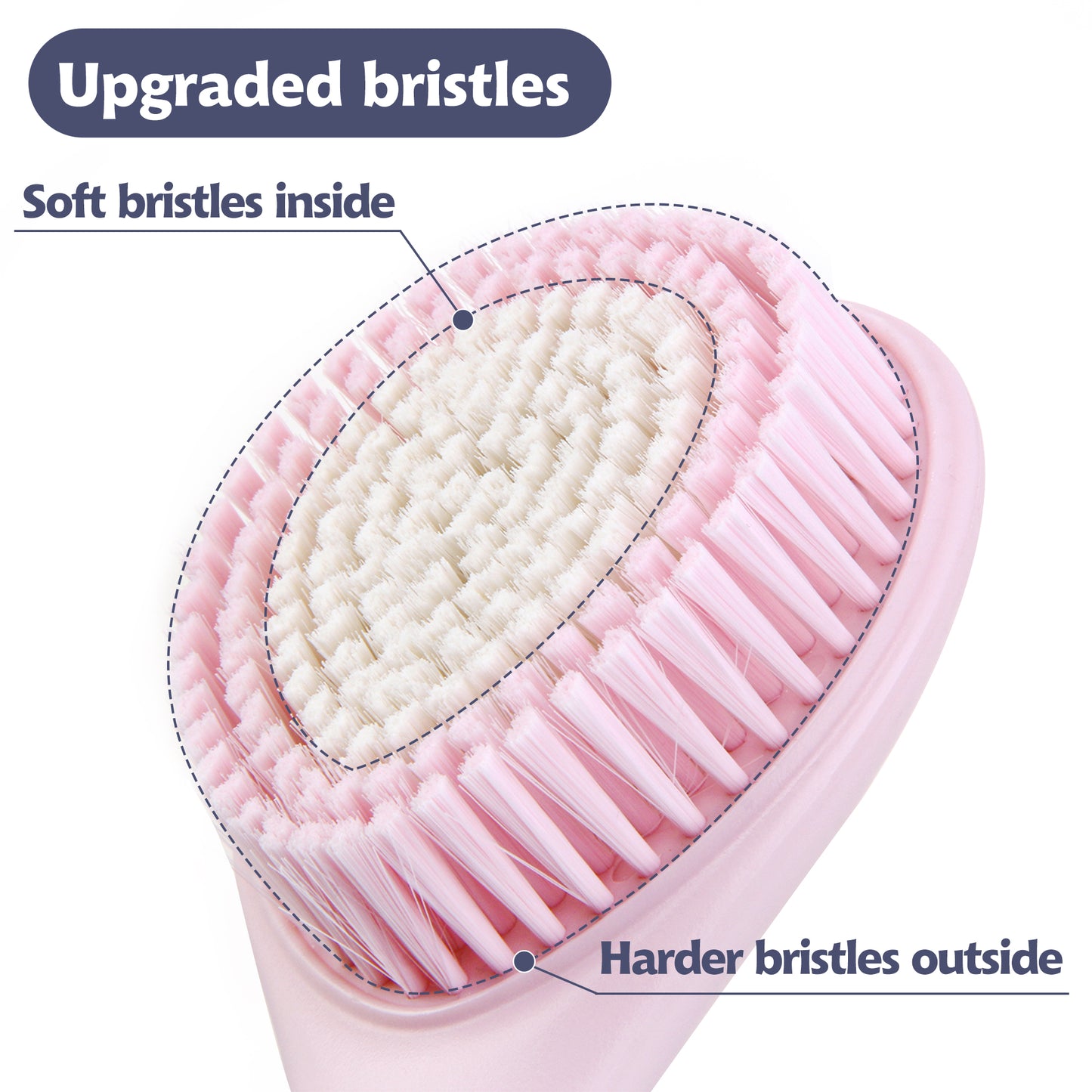Back Bath Brush Long Handle for Shower (16.4 in)