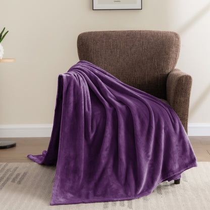 Fleece Blanket Throw Blanket for Couch & Bed, Plush Cozy Fuzzy Blanket, Super Soft & Warm Blankets for Fall and Winter