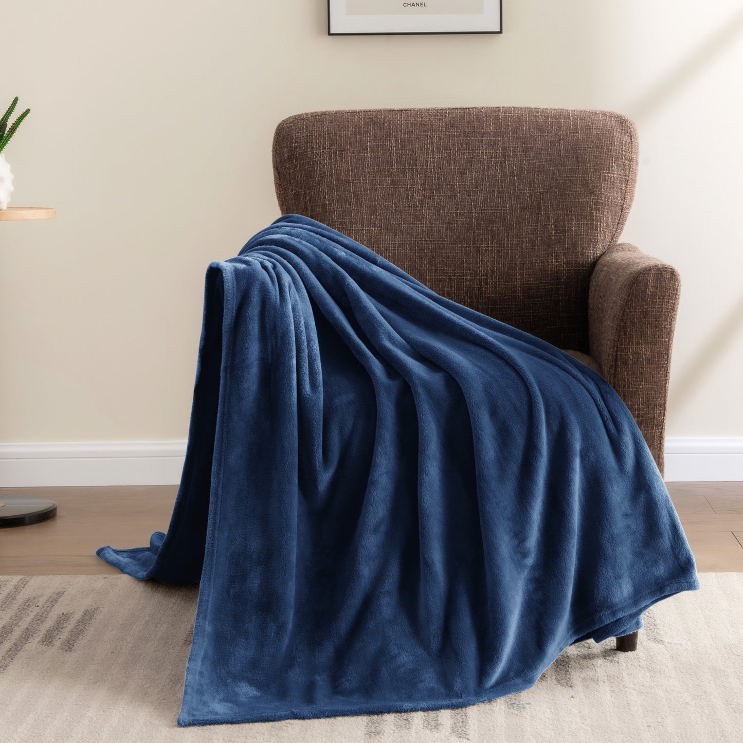 Fleece Blanket Throw Blanket for Couch & Bed, Plush Cozy Fuzzy Blanket, Super Soft & Warm Blankets for Fall and Winter