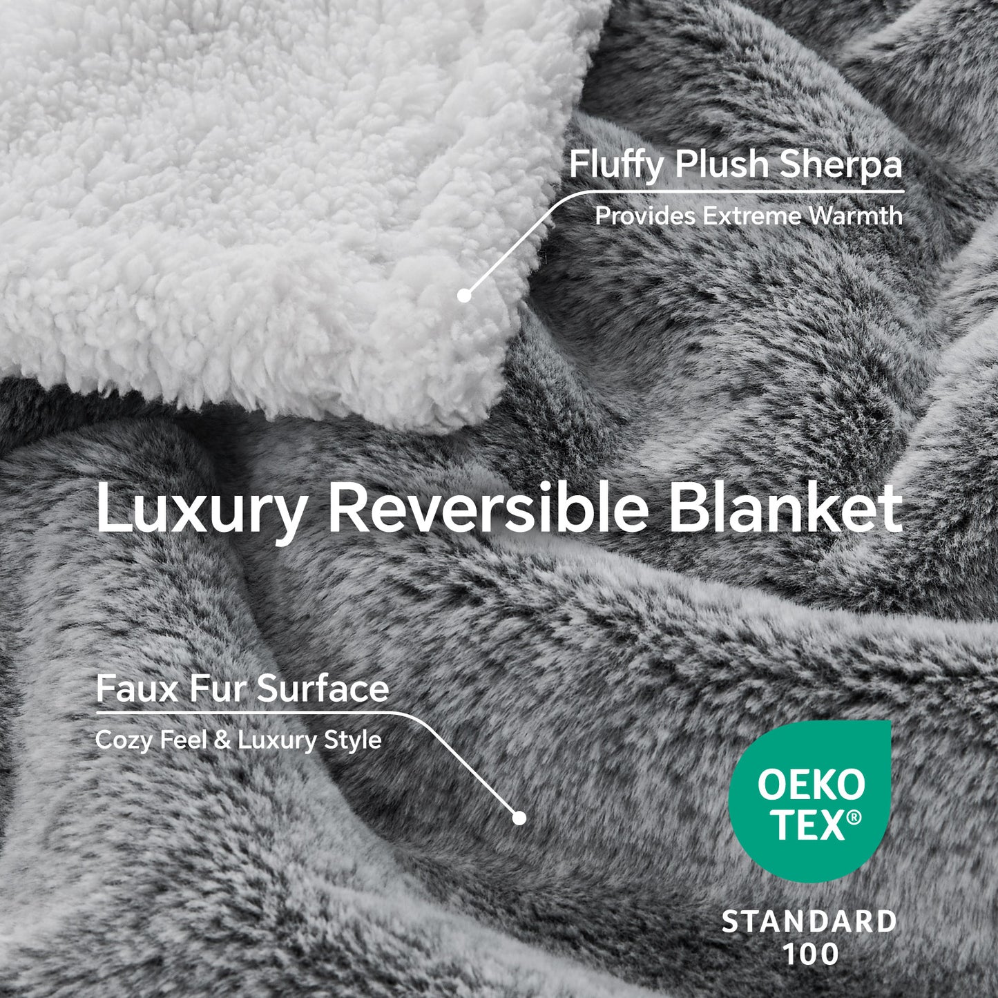 BEDELITE Faux Fur Throw Blanket for Couch - Super Soft & Warm Thick Sherpa Blanket for Sofa and Room Decor, Luxury Cozy Plush Fluffy Winter Blanket Gifts for Women Men Mom Dad