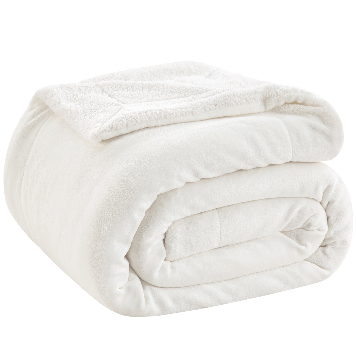 Sherpa Fleece Blankets Queen Size, Grey Thick Warm Blankets for Winter, Super Soft & Cozy Fuzzy Bed Blanket