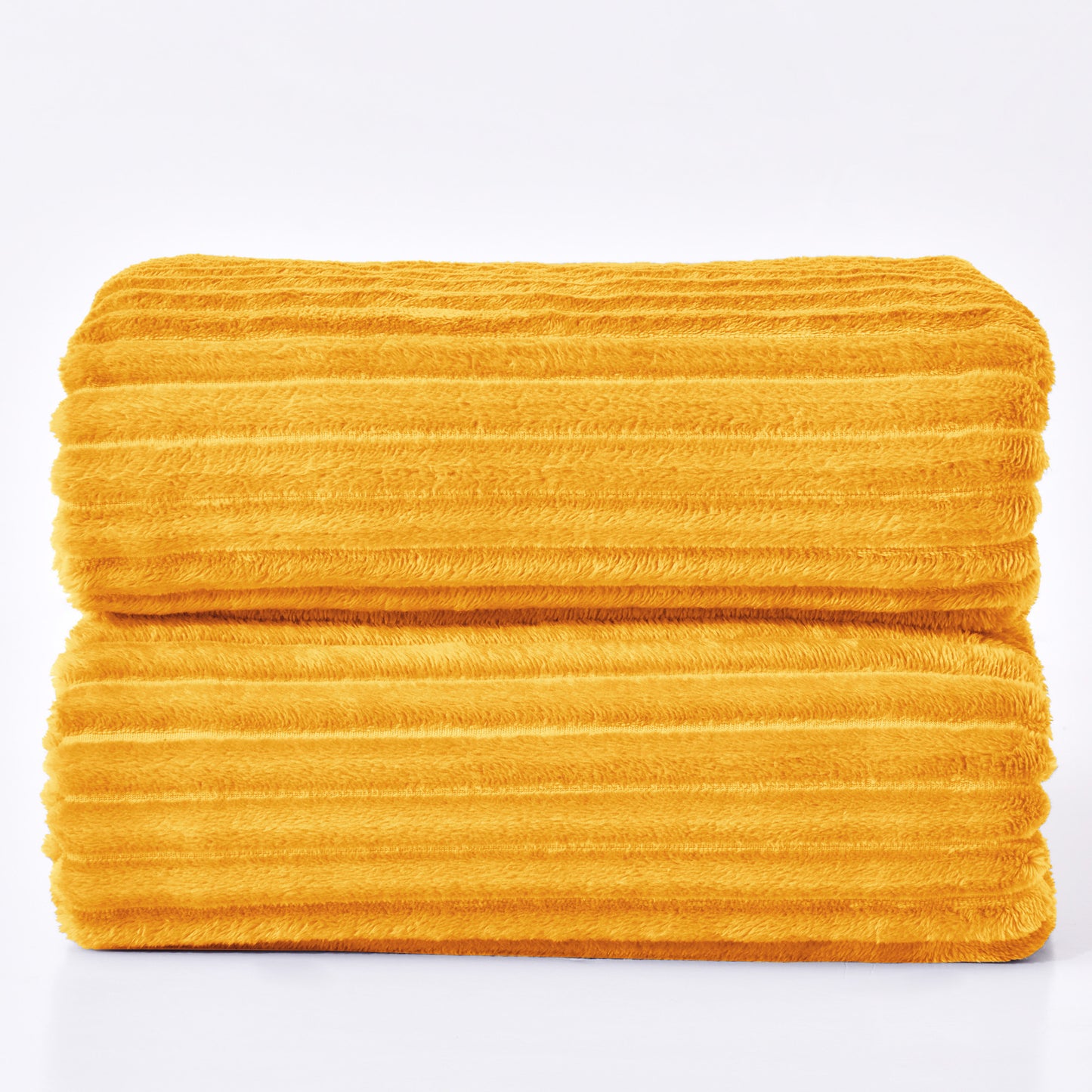 Fleece Blanket - 3D Ribbed Jacquard Decorative Throw Blanket for Couch & Bed, Lightweight Warm Cozy Soft Fuzzy Blankets All Seasons Suitable
