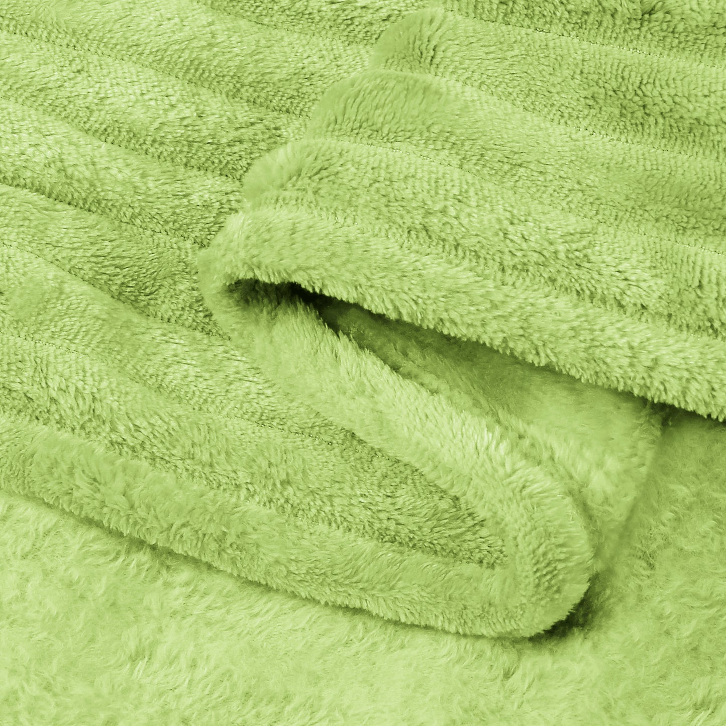 Fleece Blanket - 3D Ribbed Jacquard Decorative Throw Blanket for Couch & Bed, Lightweight Warm Cozy Soft Fuzzy Blankets All Seasons Suitable