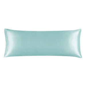 blue grey satin body pillow cover