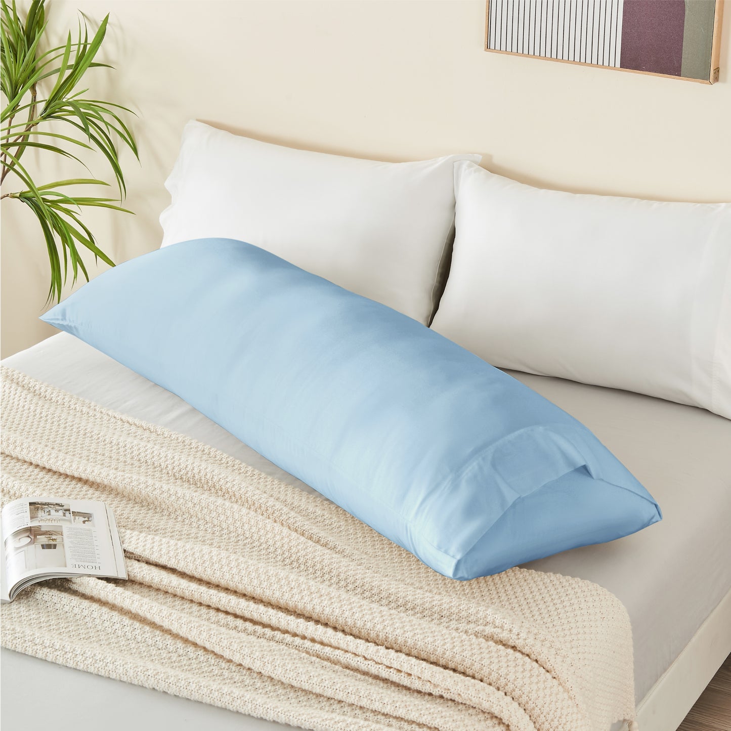 Pillow Cases Set of 2 Pack, Rayon Derived from Bamboo, Cooling Pillow Cases for Hot Sleepers & Night Sweats, Breathable and Silky Soft Envelope Pillowcases
