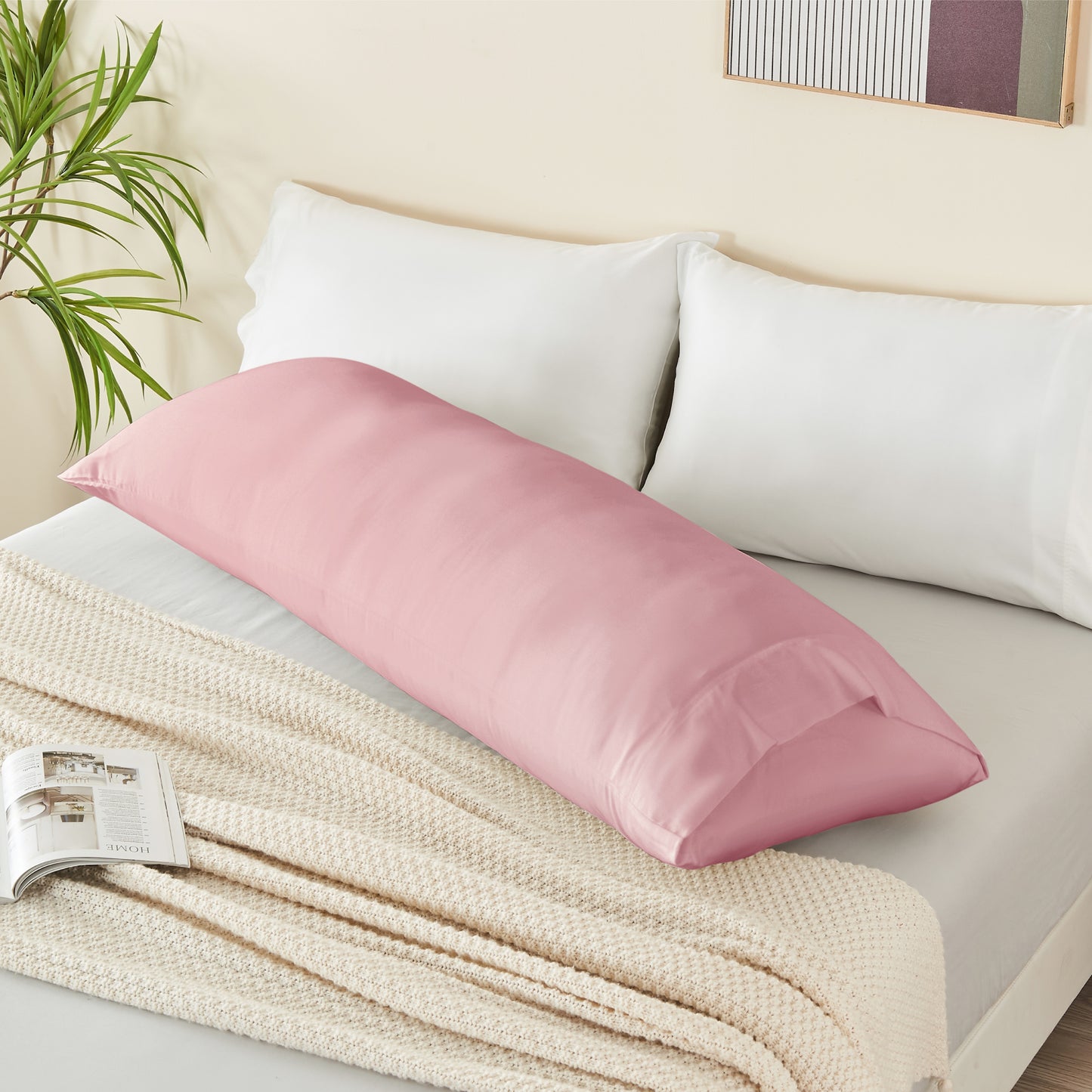 Pillow Cases Set of 2 Pack, Rayon Derived from Bamboo, Cooling Pillow Cases for Hot Sleepers & Night Sweats, Breathable and Silky Soft Envelope Pillowcases
