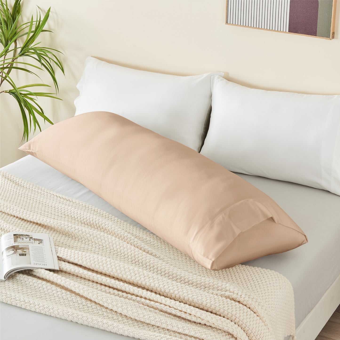 Pillow Cases Set of 2 Pack, Rayon Derived from Bamboo, Cooling Pillow Cases for Hot Sleepers & Night Sweats, Breathable and Silky Soft Envelope Pillowcases