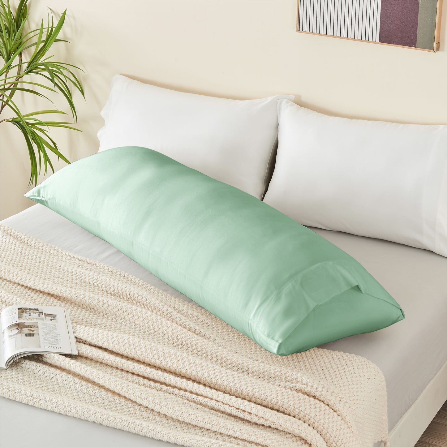Pillow Cases Set of 2 Pack, Rayon Derived from Bamboo, Cooling Pillow Cases for Hot Sleepers & Night Sweats, Breathable and Silky Soft Envelope Pillowcases