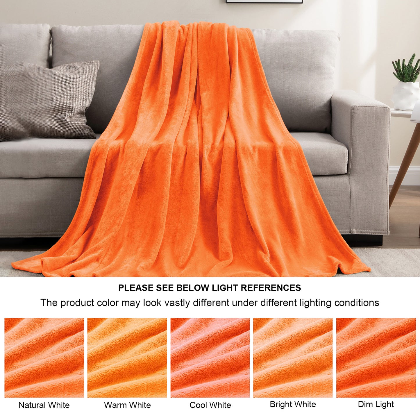 Fleece Blankets Queen Size Throw Blankets for Bed & Couch, Plush Cozy Fuzzy Blanket, Super Soft & Warm Blankets for Fall and Winter
