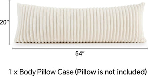 faux fur body pillow cover