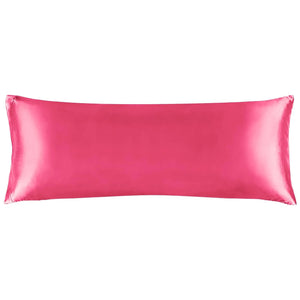 hot pink satin body pillow cover