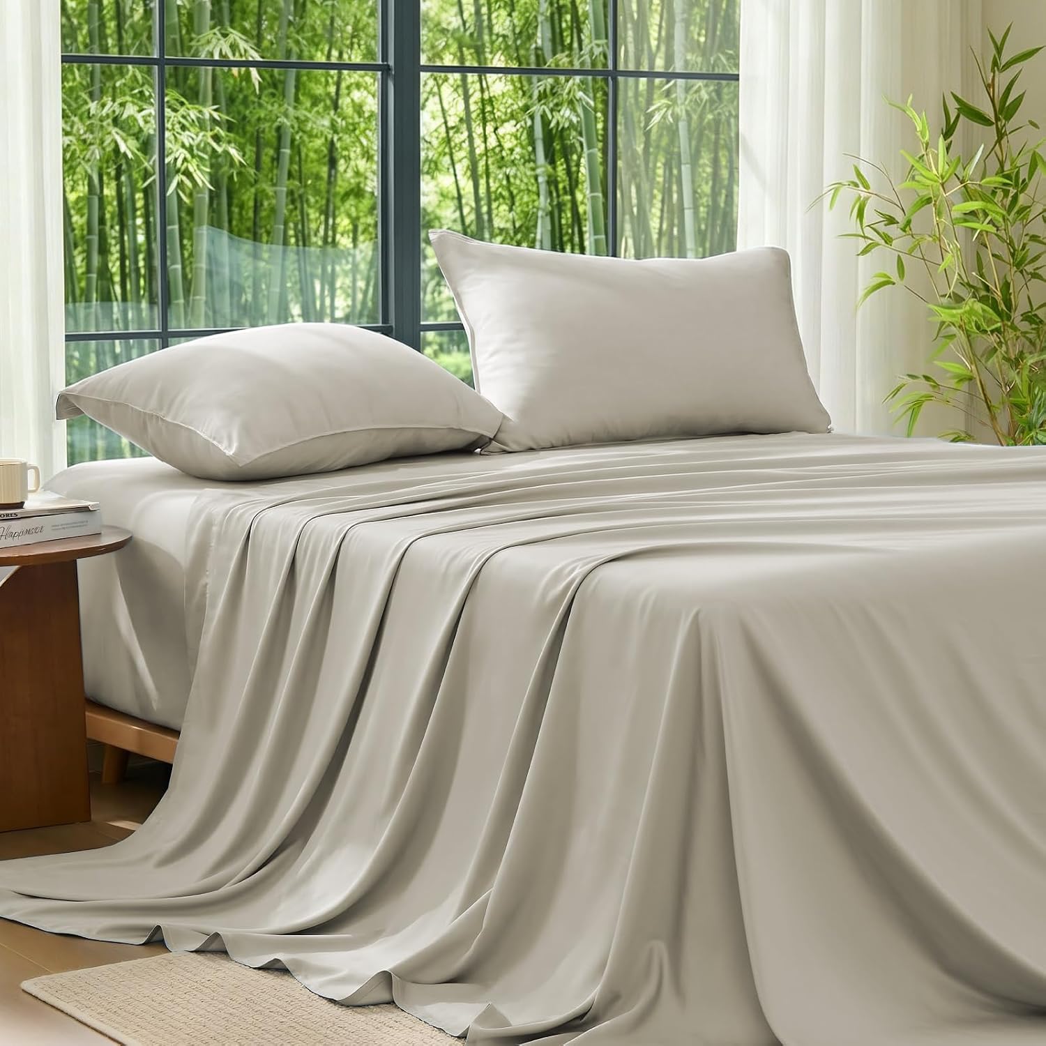 Organic Bamboo Viscose Sheets for Hot Sleepers