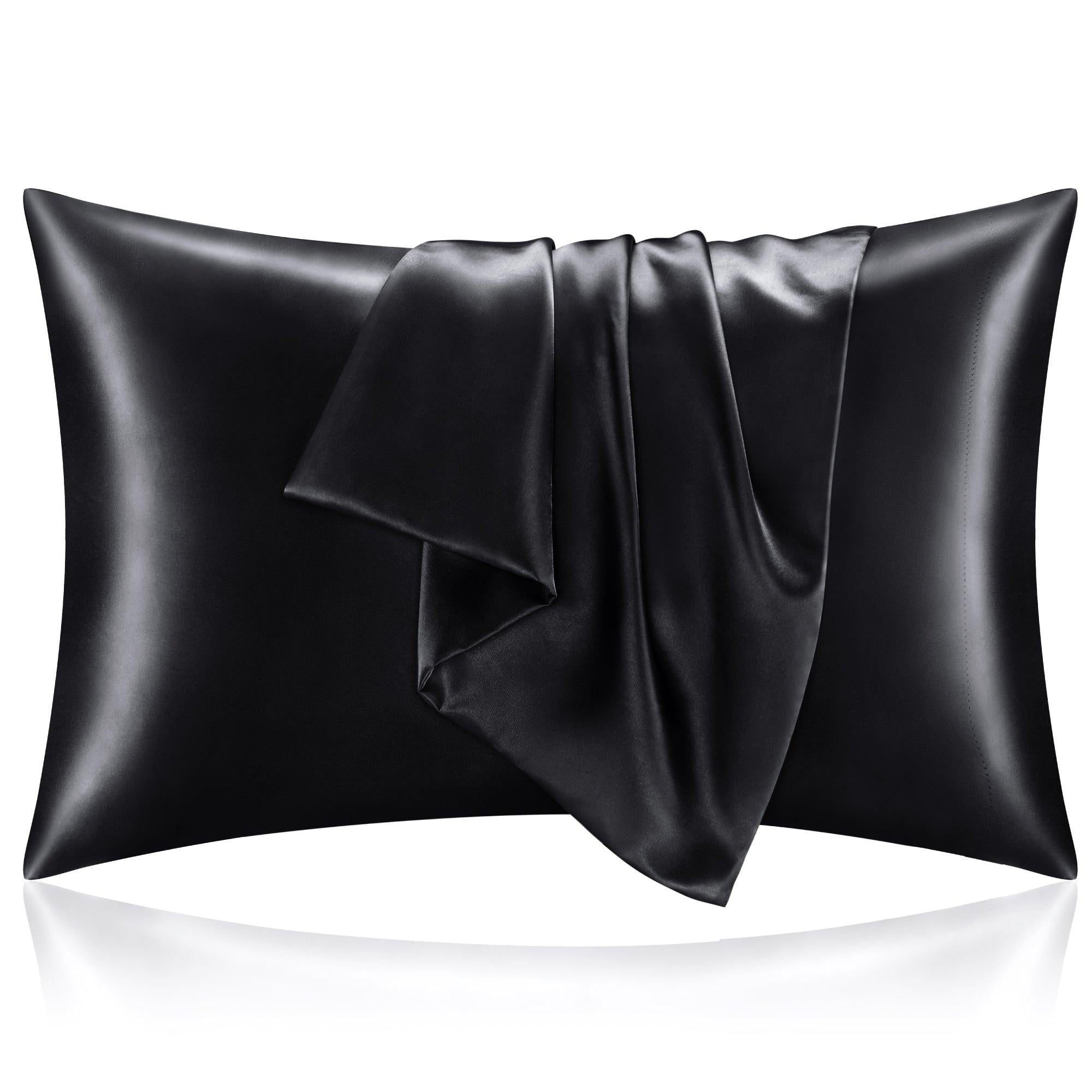 BEDELITE Satin Silk Pillowcase for Hair and Skin, Pillow Cases Set of 2 Pack, Super Soft Silky Pillow Case with Envelope Closure