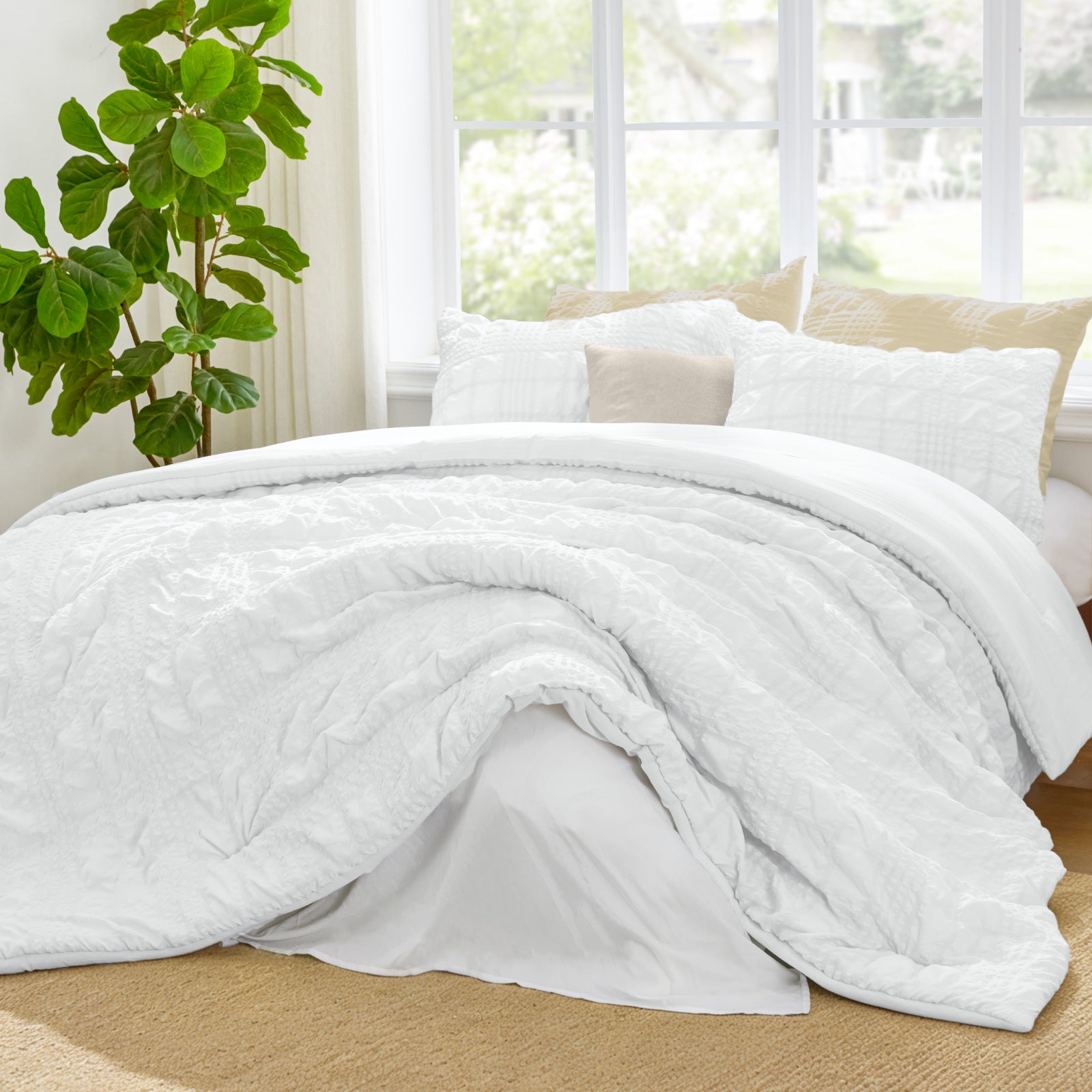 BEDELITE Seersucker Comforter Set 2-3 Pieces
