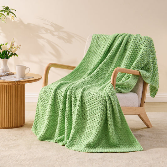 BEDELITE Chunky Cable Knit Throw Blanket for Couch,Super Soft Cozy Woven Blanket for Room Decor,