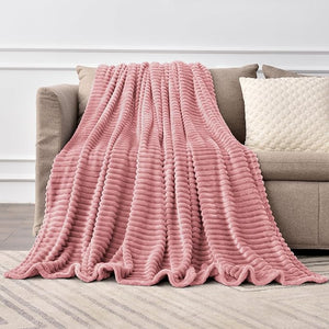 3D Ribbed Fleece Blanket