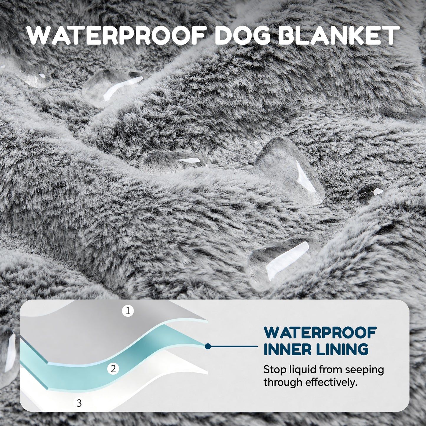 ChiXnuggle Waterproof Dog Blanket, Reversible Faux Fur & Sherpa Puppy Throw for Couch, Bed & Crate Protection, Soft Cozy Dog Blanket for Small Medium Large Dogs