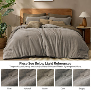 Bed in A Bag 7 Pieces Linen Comforter Sets