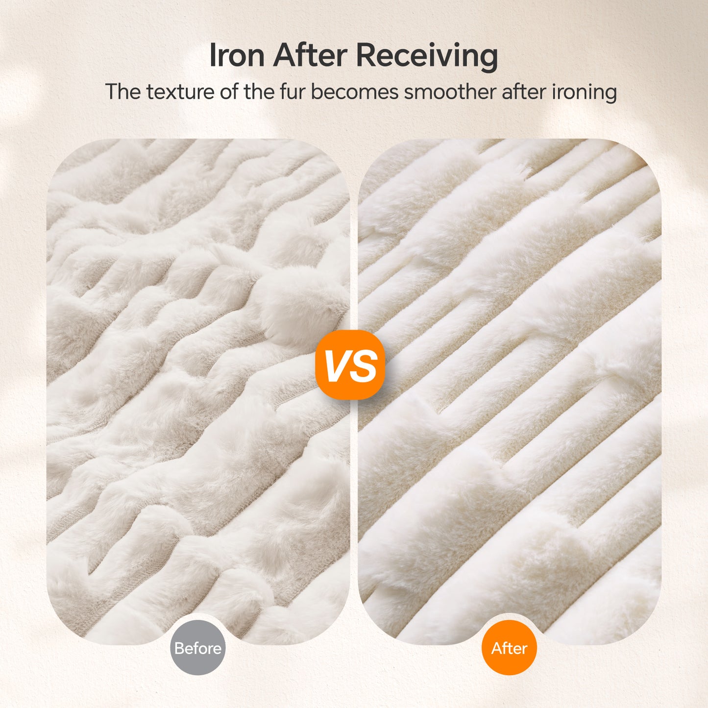 BEDELITE Faux Fur Throw Blanket for Couch - Super Soft & Warm Plush Striped Blanket for Sofa and Room Decor, Luxury Cozy Plush Fluffy Winter Blanket Gifts for Women Men Mom Dad