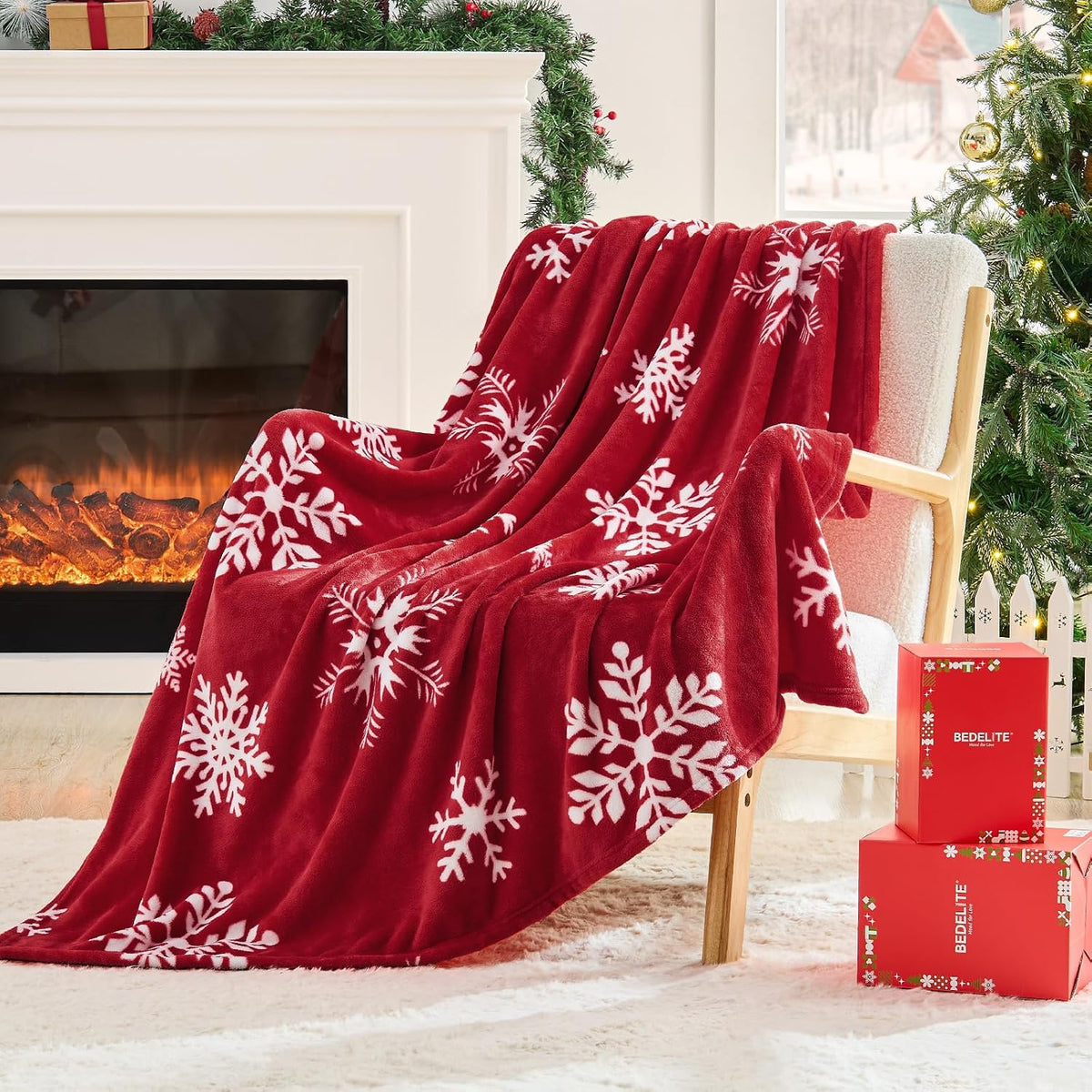 BEDELITE Christmas Throw Blanket for Decor_Gift