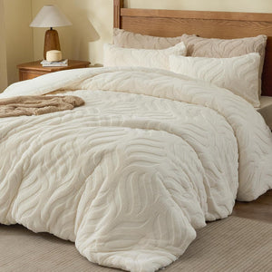 BEDELITE Fluffy Faux Fur Comforter Set