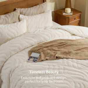 BEDELITE Fluffy Faux Fur Comforter Set Queen