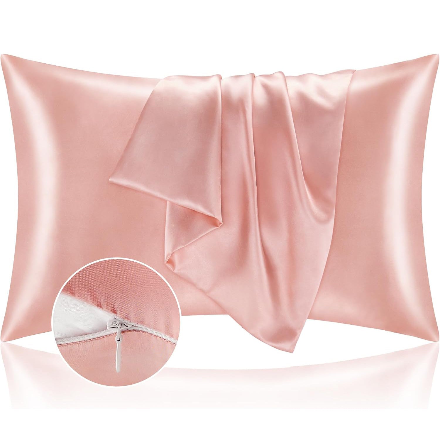 BEDELITE Satin Pillowcases with Zipper