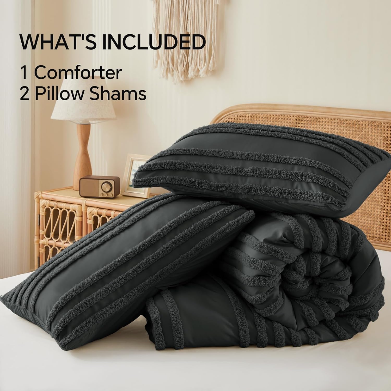BEDELITE Boho Comforter Set soft warm