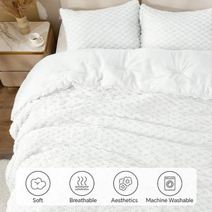 BEDELITE Fluffy Fleece Comforter Set