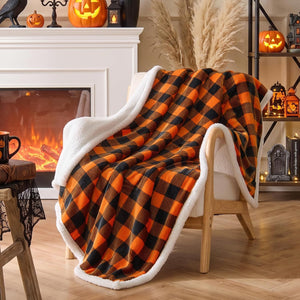 BEDELITE Halloween Sherpa Blanket for Decor & Gift