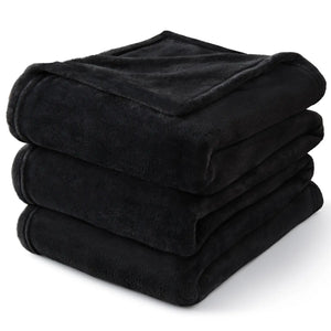 Black Throw Blankets for Couch & Bed