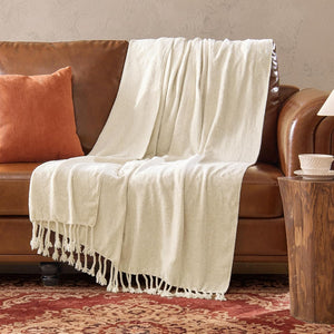 Boho Knit Throw Blanket