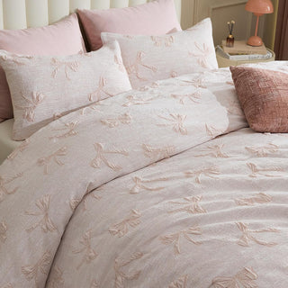 Bow comforter set soft fluffy bedding