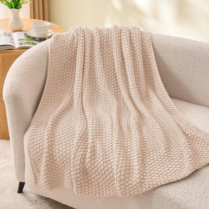 Super Soft Cozy Woven Pink Twin Blanket
