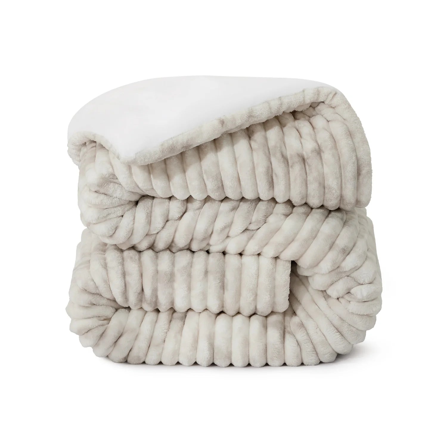 Fluffy Comforter Set Grey