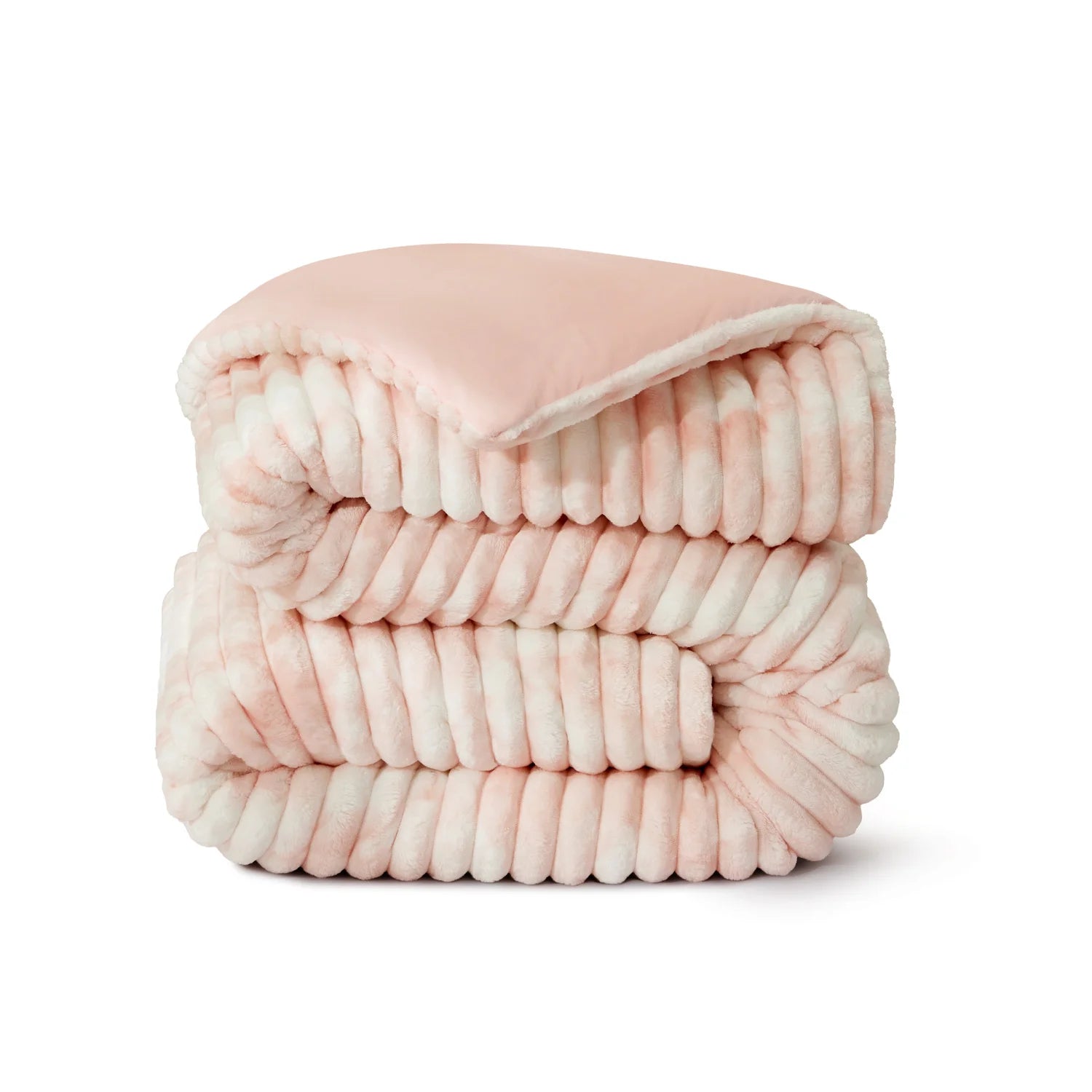 Fluffy Comforter Set Pink