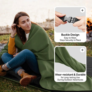 Foldable Fleece Stadium Blanket